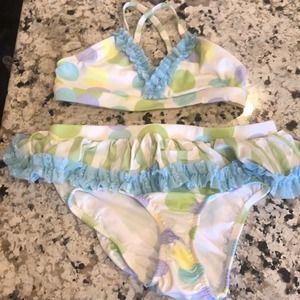 FRANKIE AND DAISY 2 pc bikini girls size 10